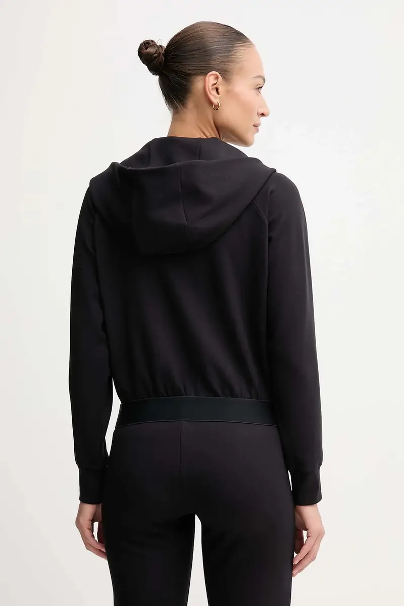 felpa donna colore nero con cappuccio 30048512 miniatura 3