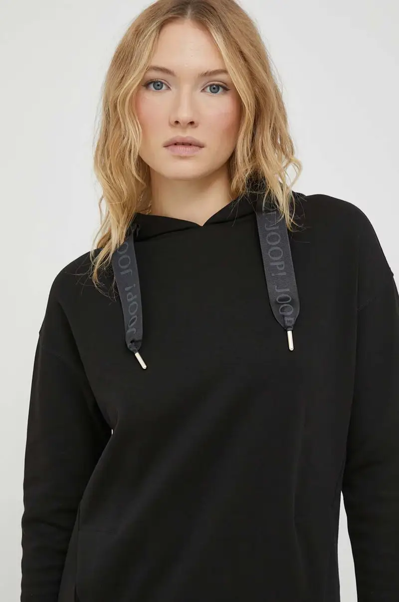 felpa donna colore nero con cappuccio