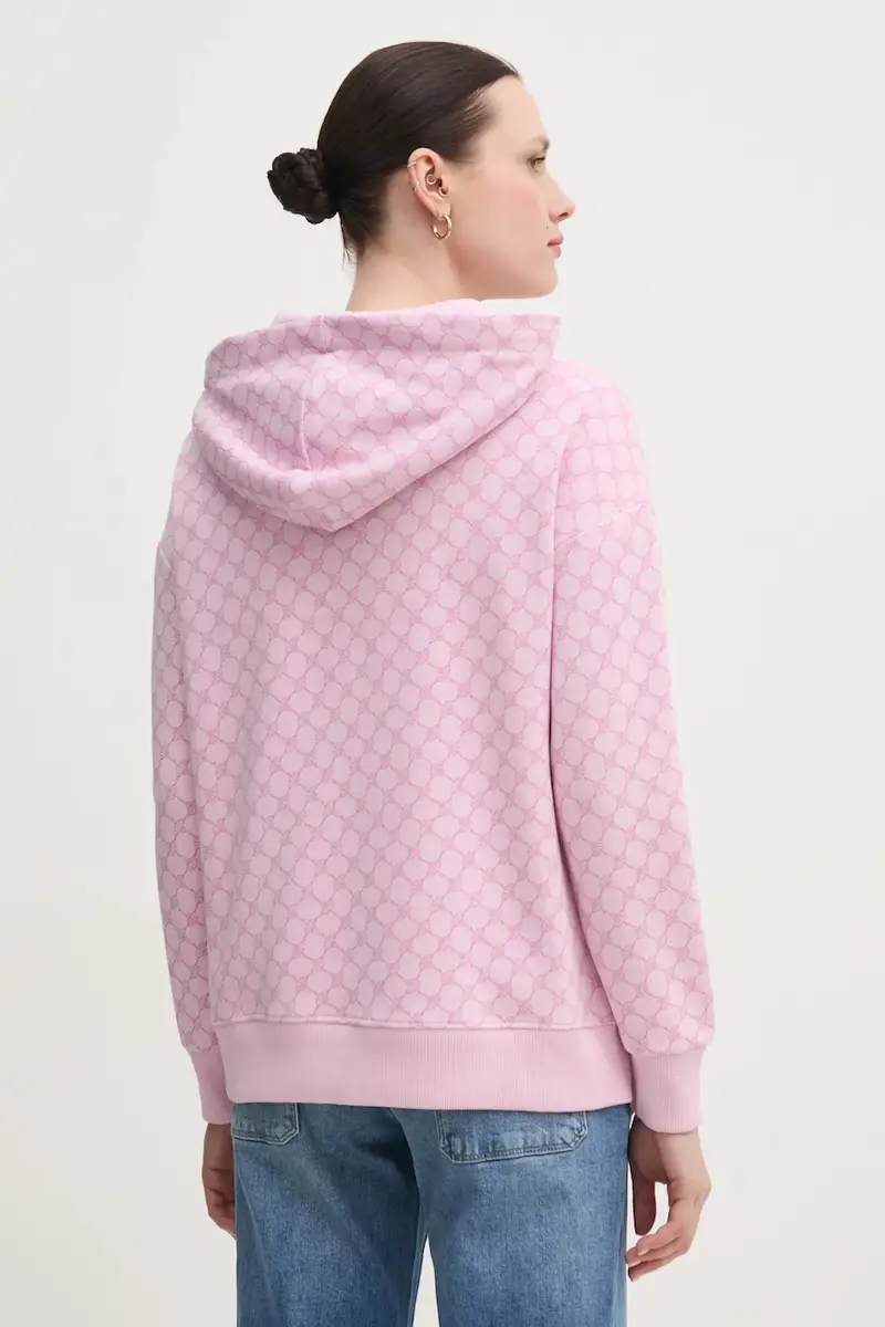 felpa donna con cappuccio 30030062 10007096 Rosa miniatura 3