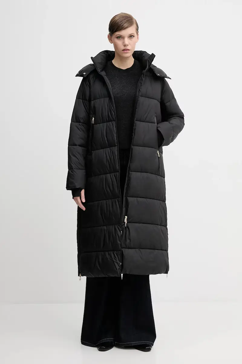 Joop! Joop! Giacca lunga nera in fibra REPREVE miniatura 2