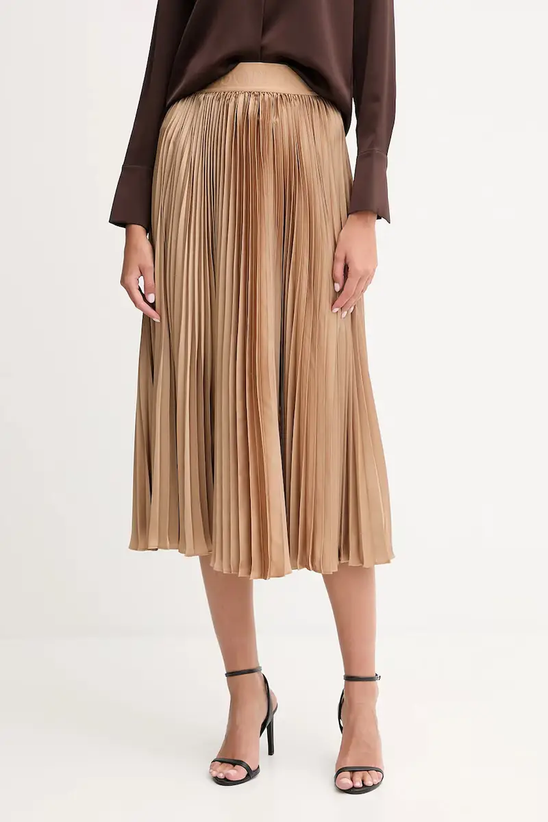 gonna colore blu navy 30046656 Marrone