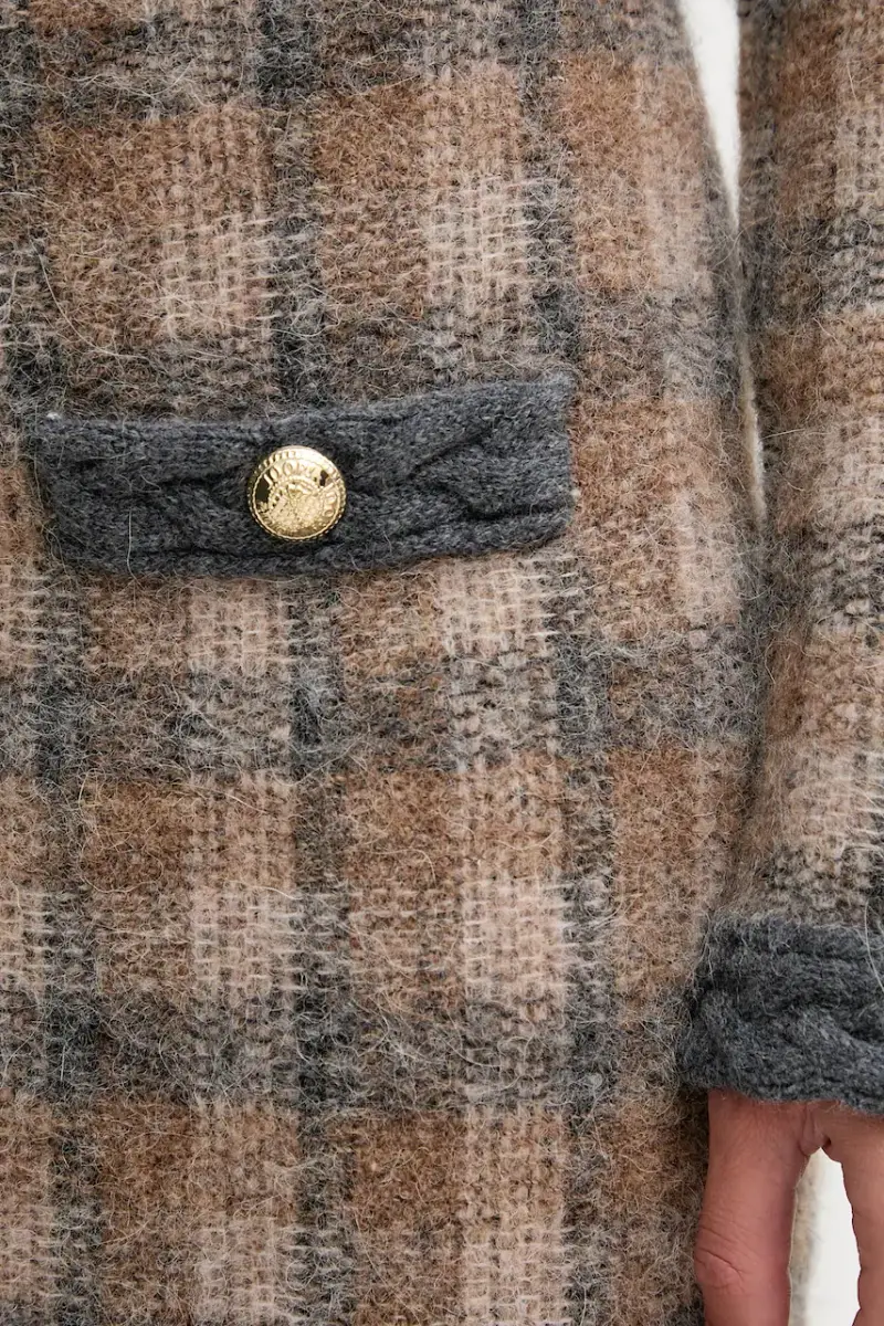 gonna con lana colore marrone 30048472 miniatura 4