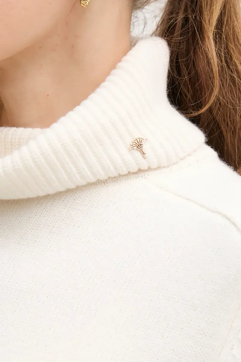 maglione con lana colore beige 30049417 miniatura 5