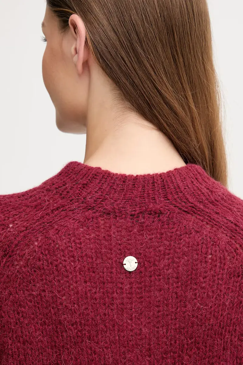 maglione con lana colore granata 30048450 miniatura 5