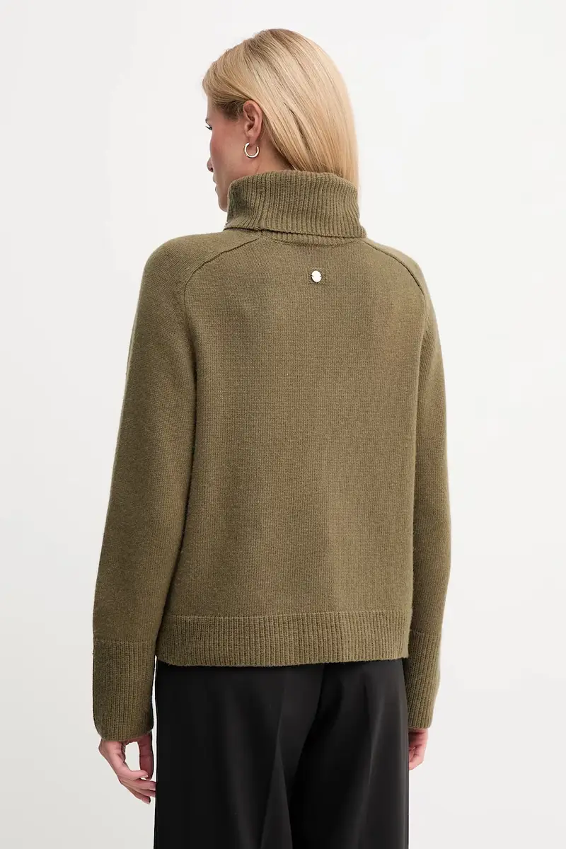 maglione con lana colore verde 30049417 miniatura 3