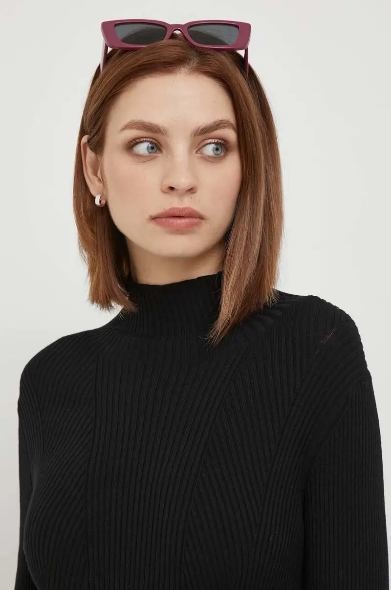 maglione donna Nero miniatura 4