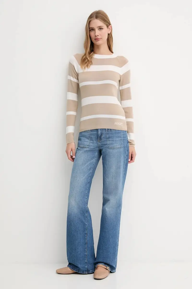 maglione in lana donna colore beige 30047626 miniatura 2