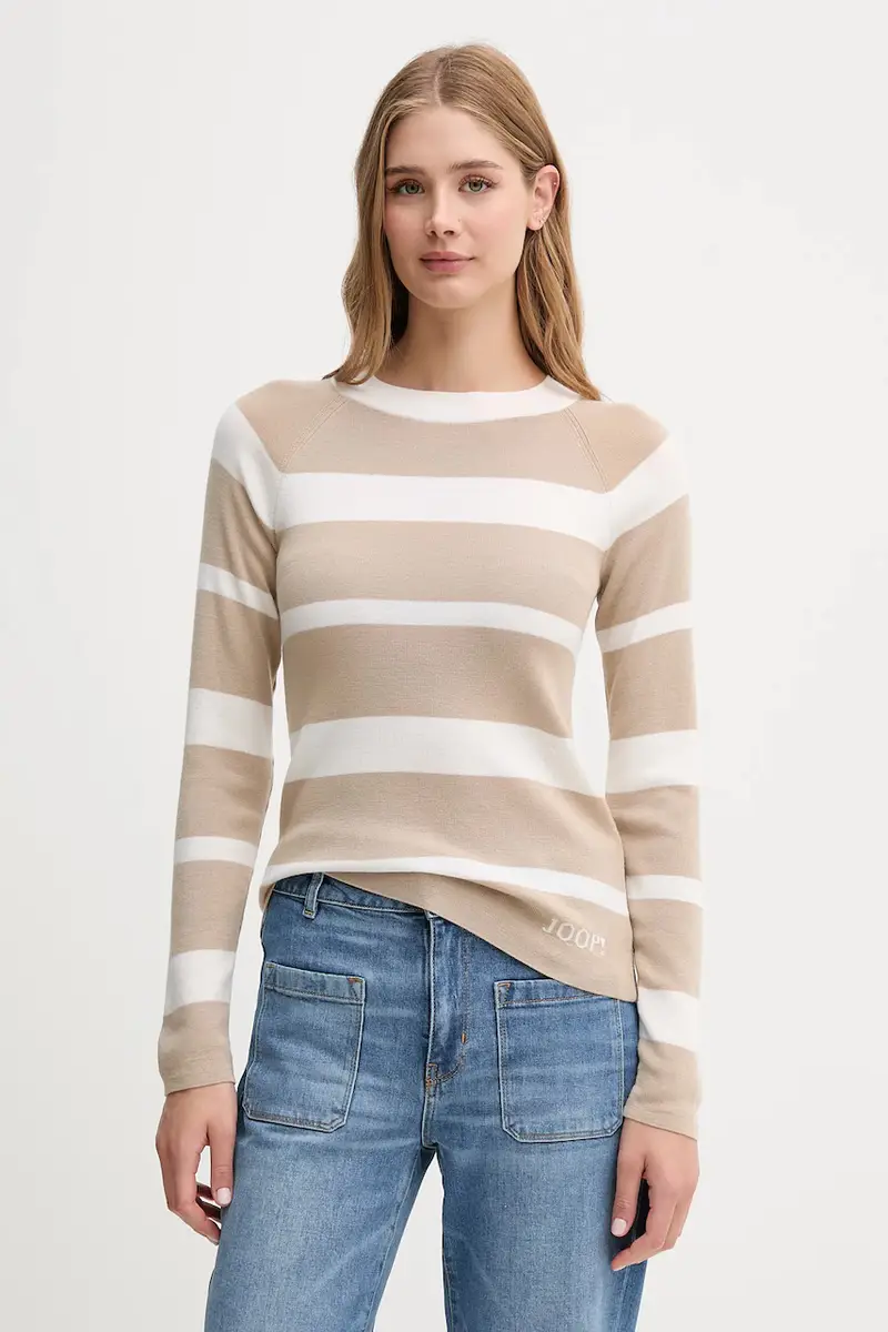 maglione in lana donna colore beige 30047626