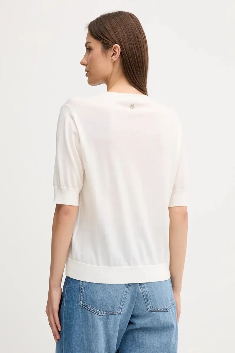 maglione in lana donna colore beige 30047627 miniatura 3