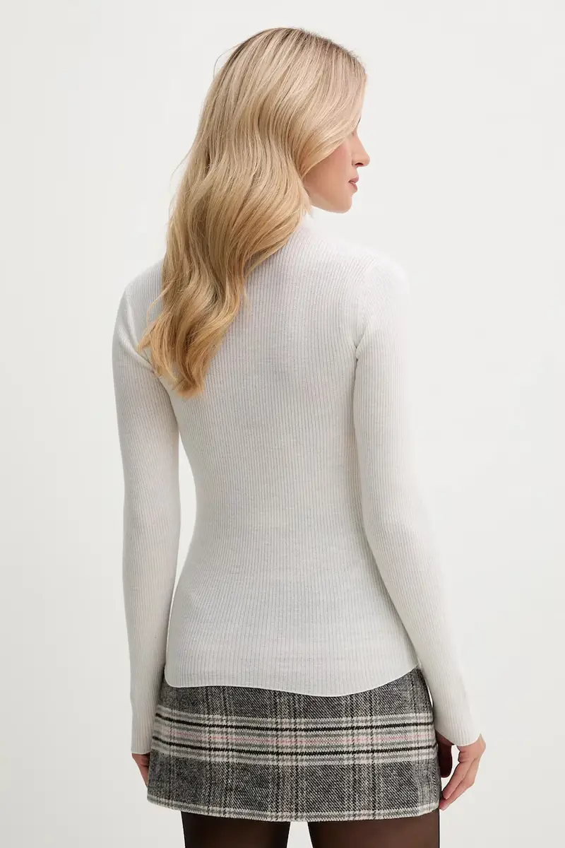 maglione in lana donna colore beige 30049422 miniatura 3