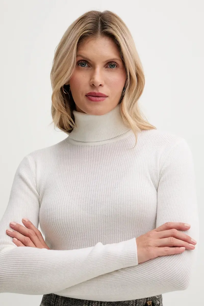 maglione in lana donna colore beige 30049422 miniatura 4