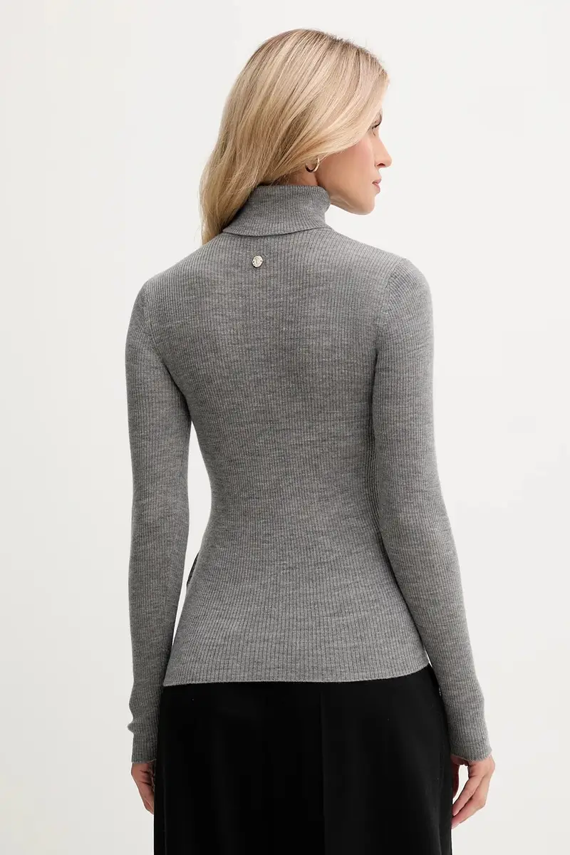 maglione in lana donna colore grigio 30049422 miniatura 3