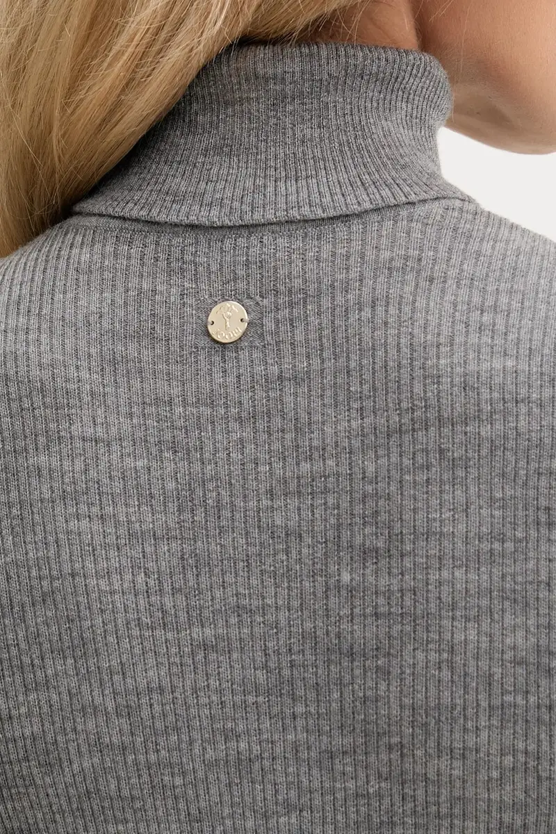 maglione in lana donna colore grigio 30049422 miniatura 5