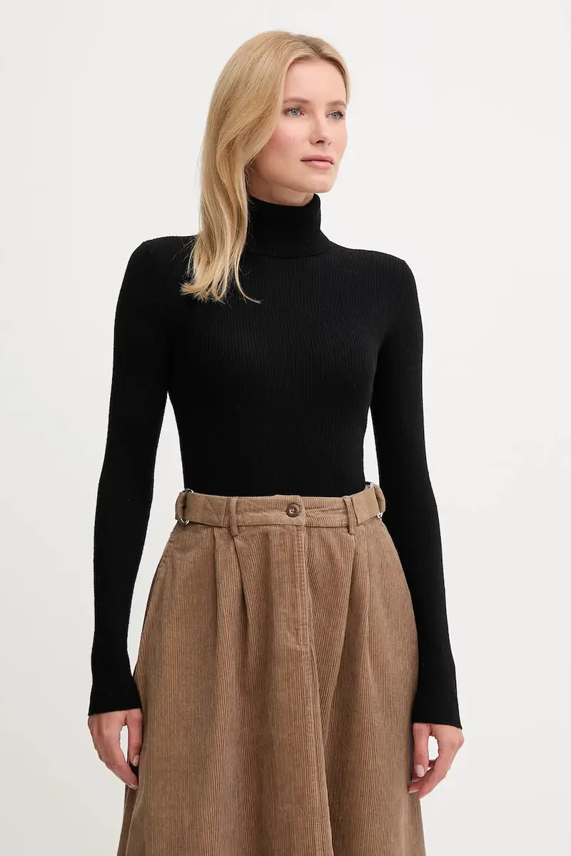 maglione in lana donna colore nero 30049422