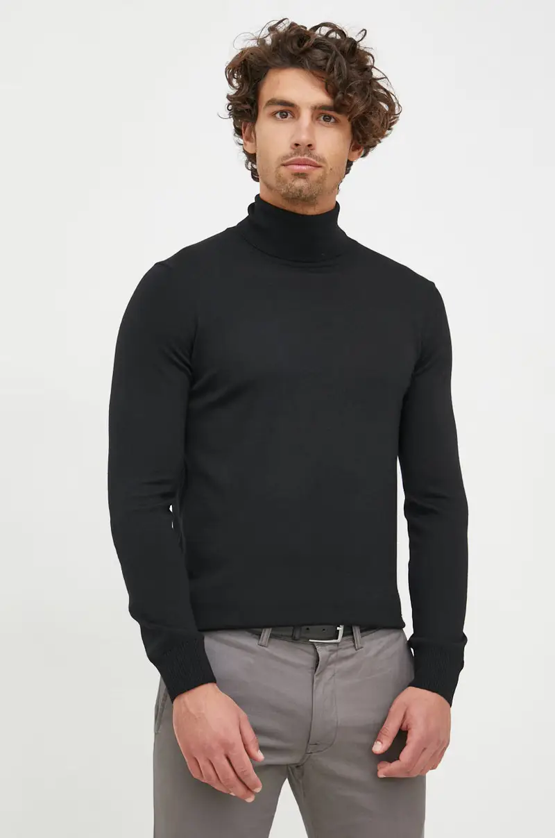 maglione in lana Nero miniatura 4