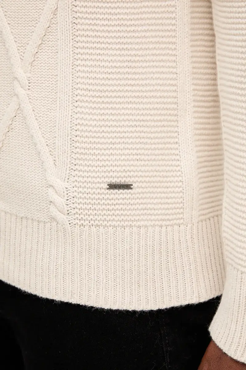 maglione in lana uomo colore beige 30047360 miniatura 5