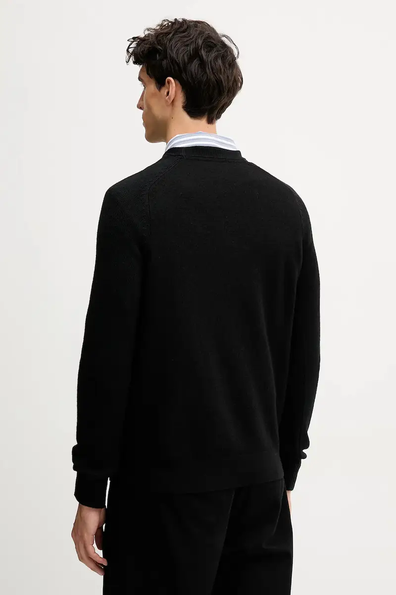 maglione in lana uomo colore nero 30047380 miniatura 3