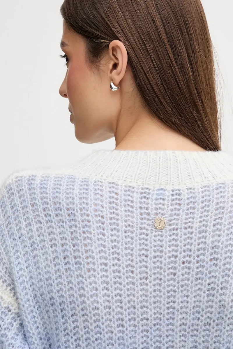 maglione in misto lana donna colore violetto 30047619 miniatura 5