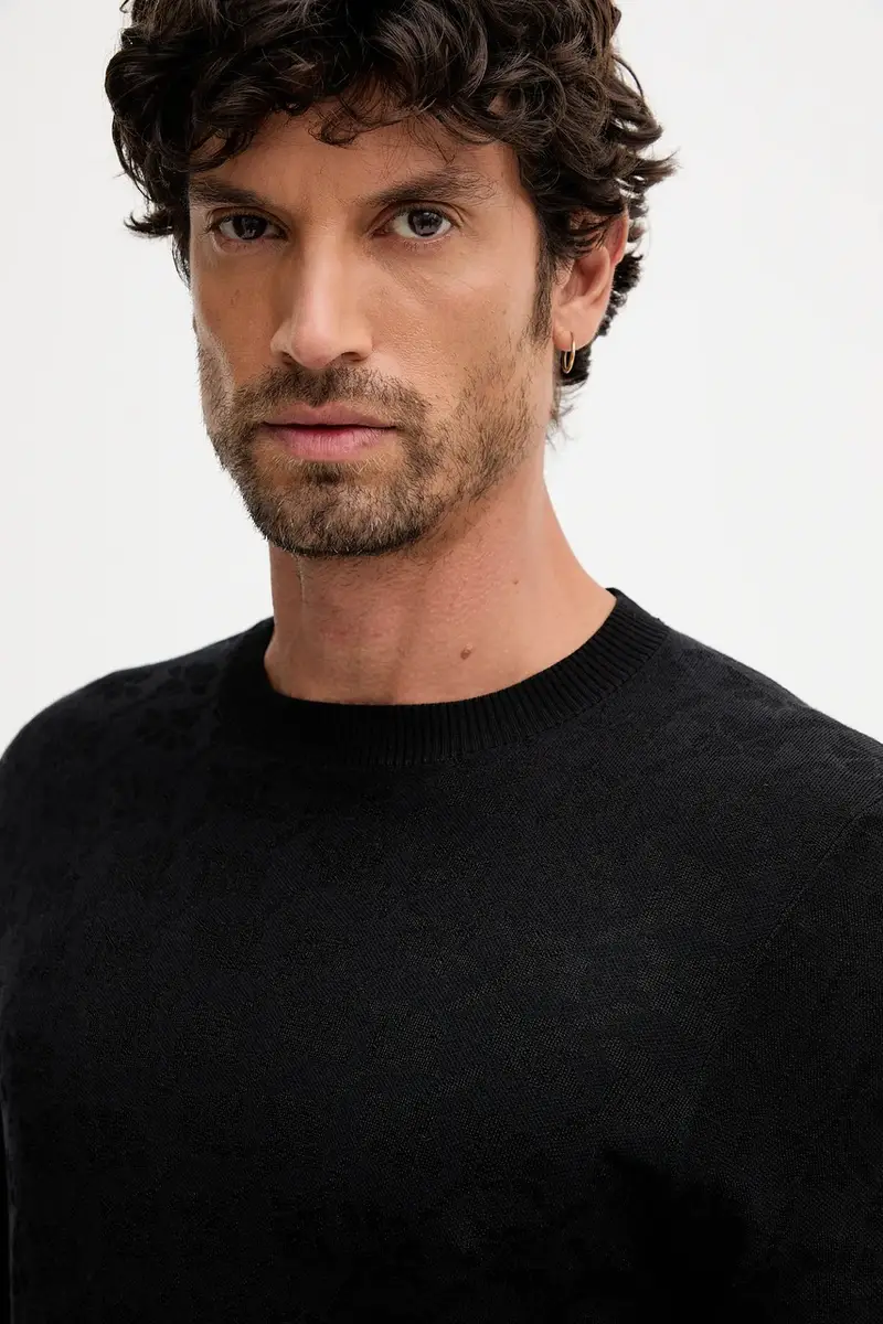 maglione uomo colore nero 30047704 miniatura 4