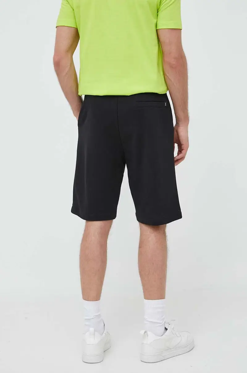 pantaloncini in cotone Nero miniatura 3