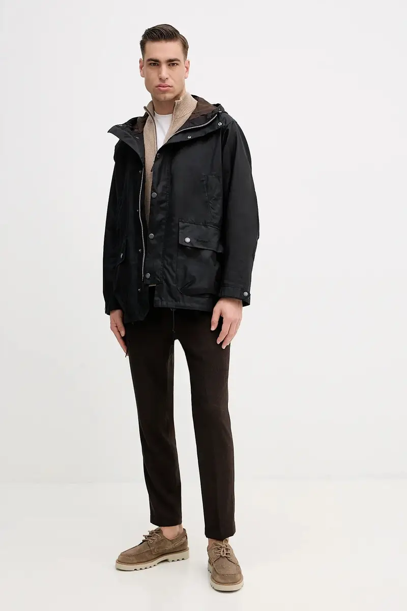 pantaloni con lana Marrone miniatura 2