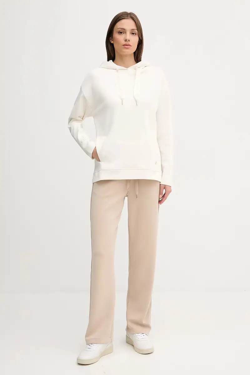 pantaloni tuta donna colore beige con applicazione 30047774 miniatura 2