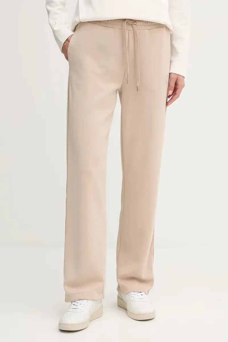 pantaloni tuta donna colore beige con applicazione 30047774
