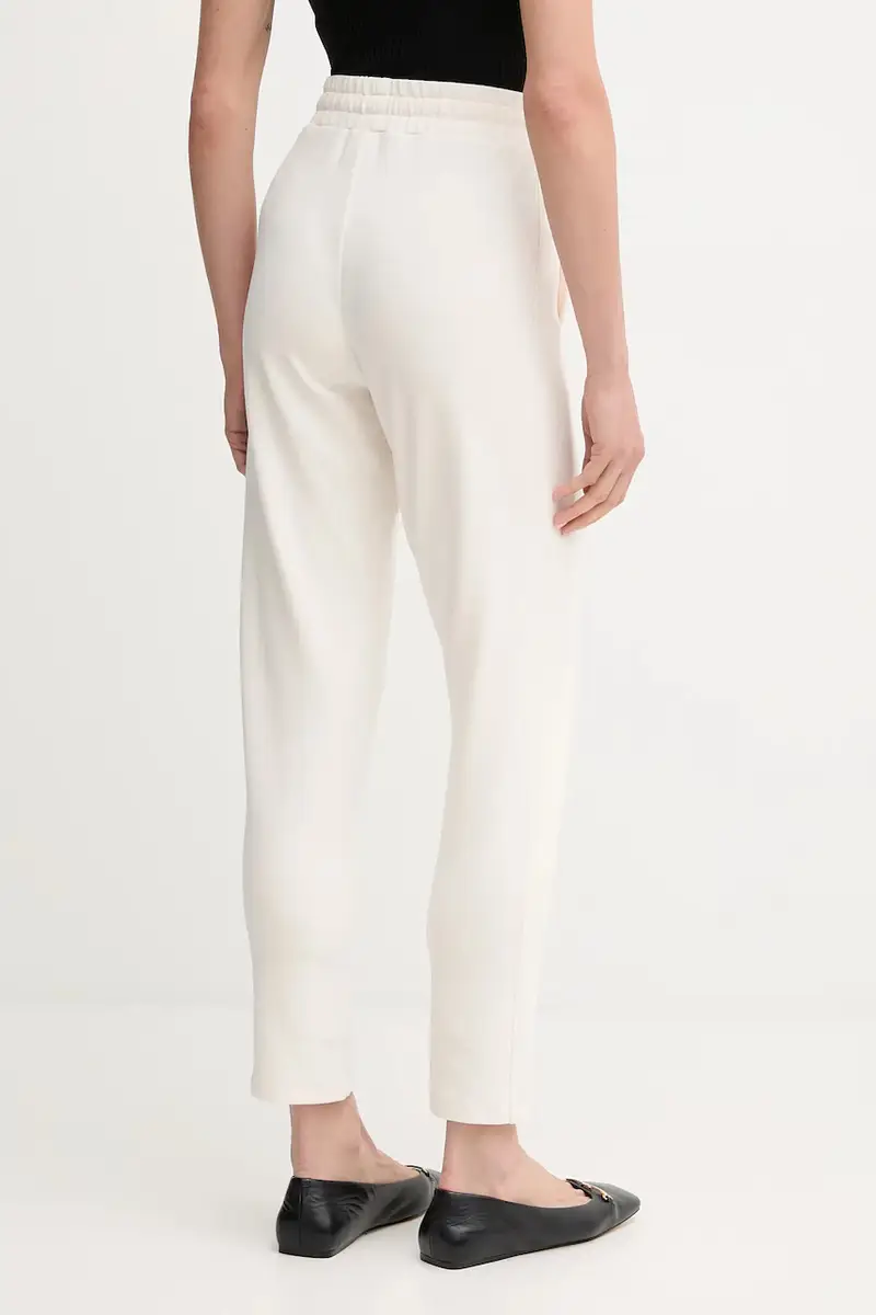 pantaloni tuta donna colore beige con applicazione 30048598 miniatura 3