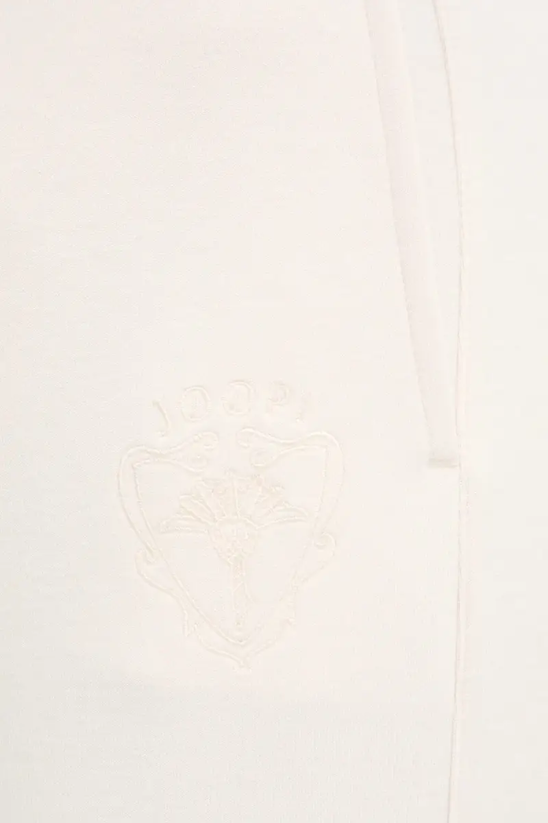 pantaloni tuta donna colore beige con applicazione 30048598 miniatura 4