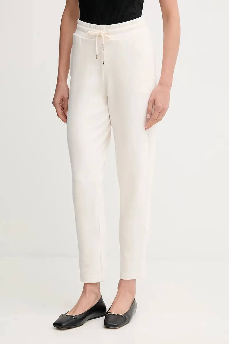 pantaloni tuta donna colore beige con applicazione 30048598