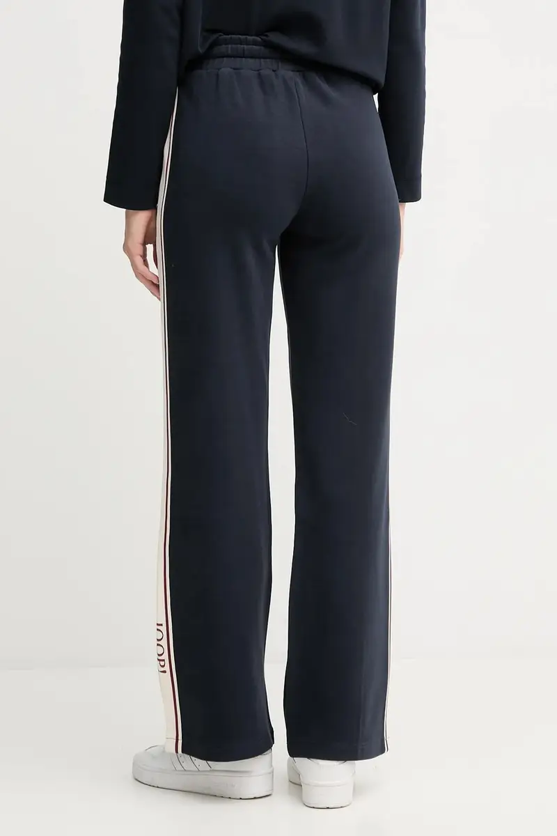 pantaloni tuta donna colore blu navy con applicazione 30048466 miniatura 3