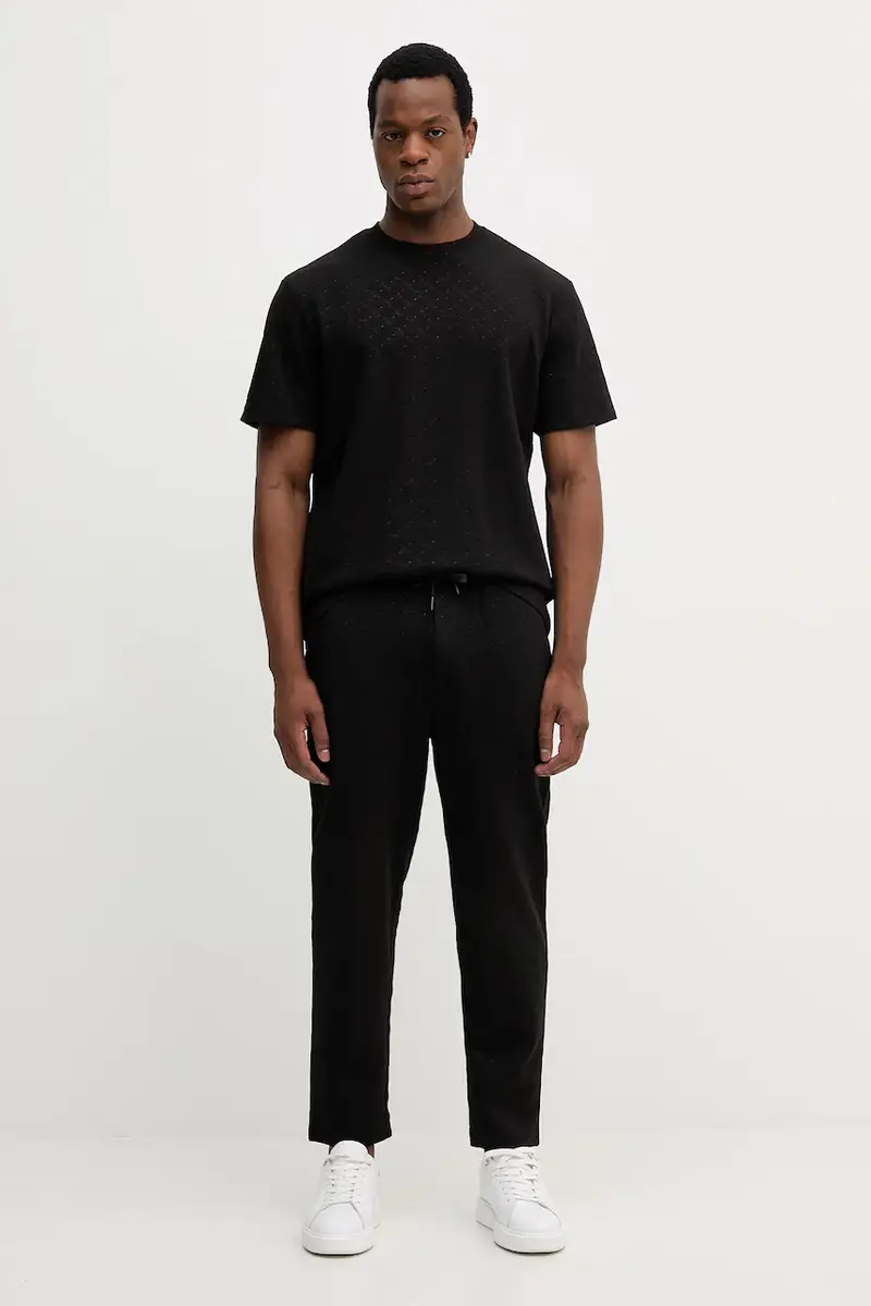 pantaloni tuta uomo colore nero 30046983 miniatura 2