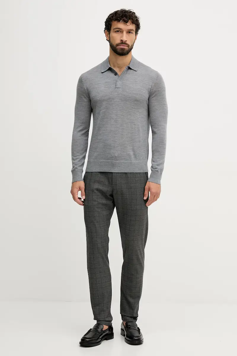 pantaloni uomo colore grigio 30047667 miniatura 2