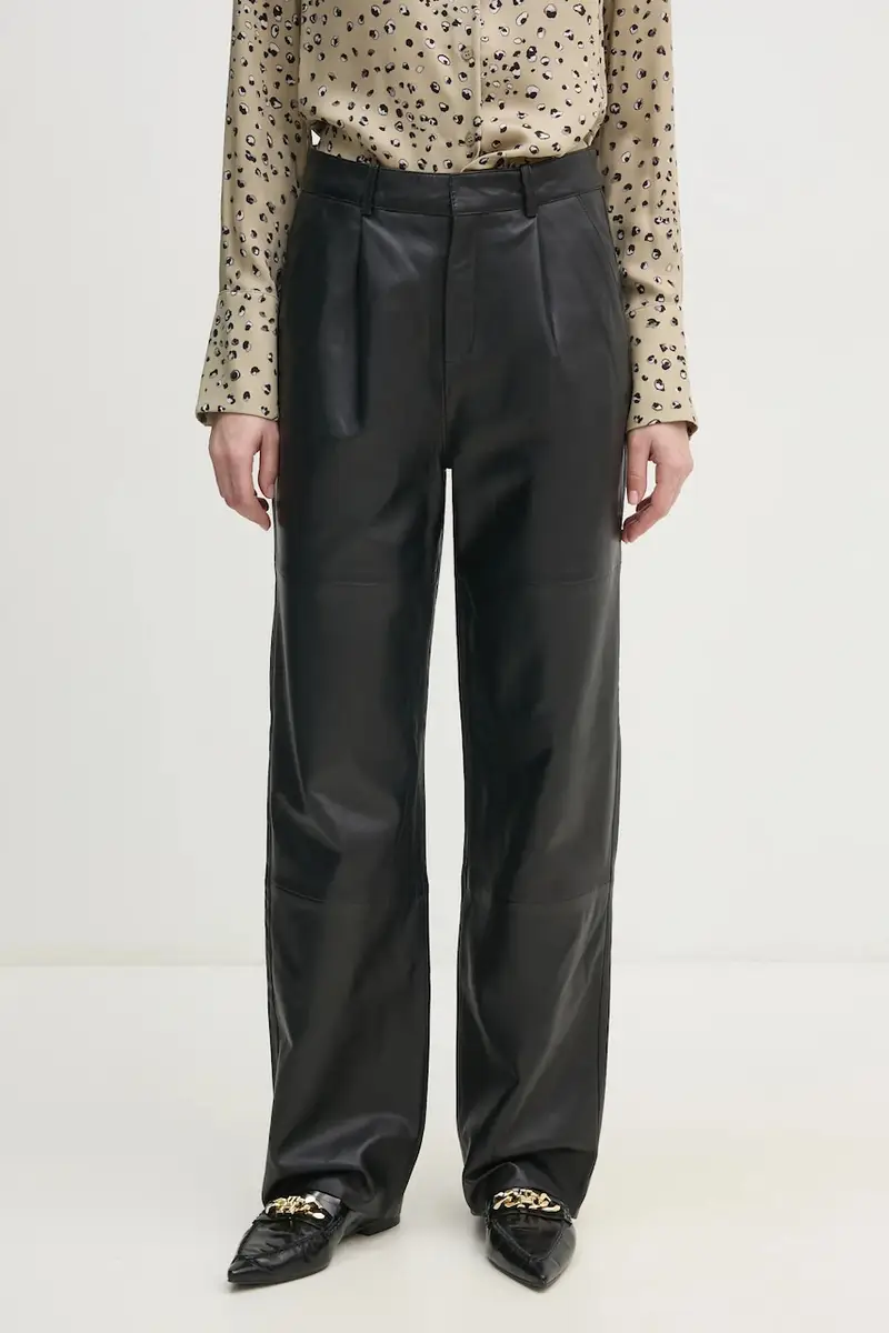 patalogni in pelle Lorena donna colore nero 80000714 180031