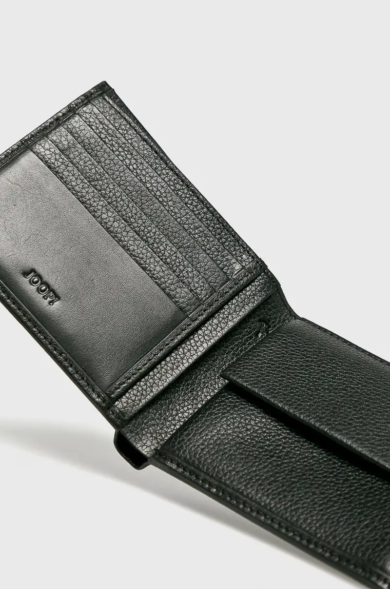 portafoglio in pelle Nero miniatura 2