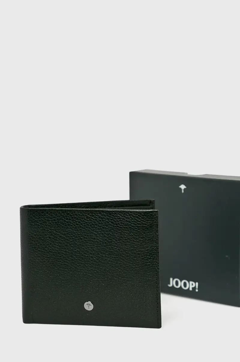 portafoglio in pelle Nero miniatura 4