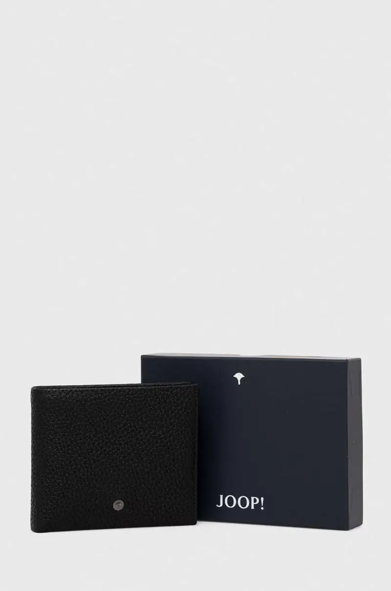 portafoglio in pelle Nero miniatura 5