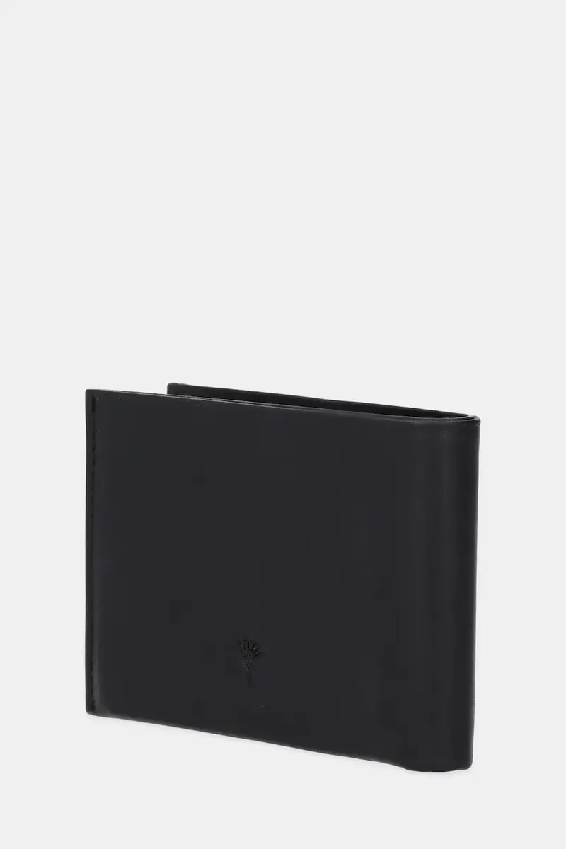 portafoglio in pelle Nero miniatura 3
