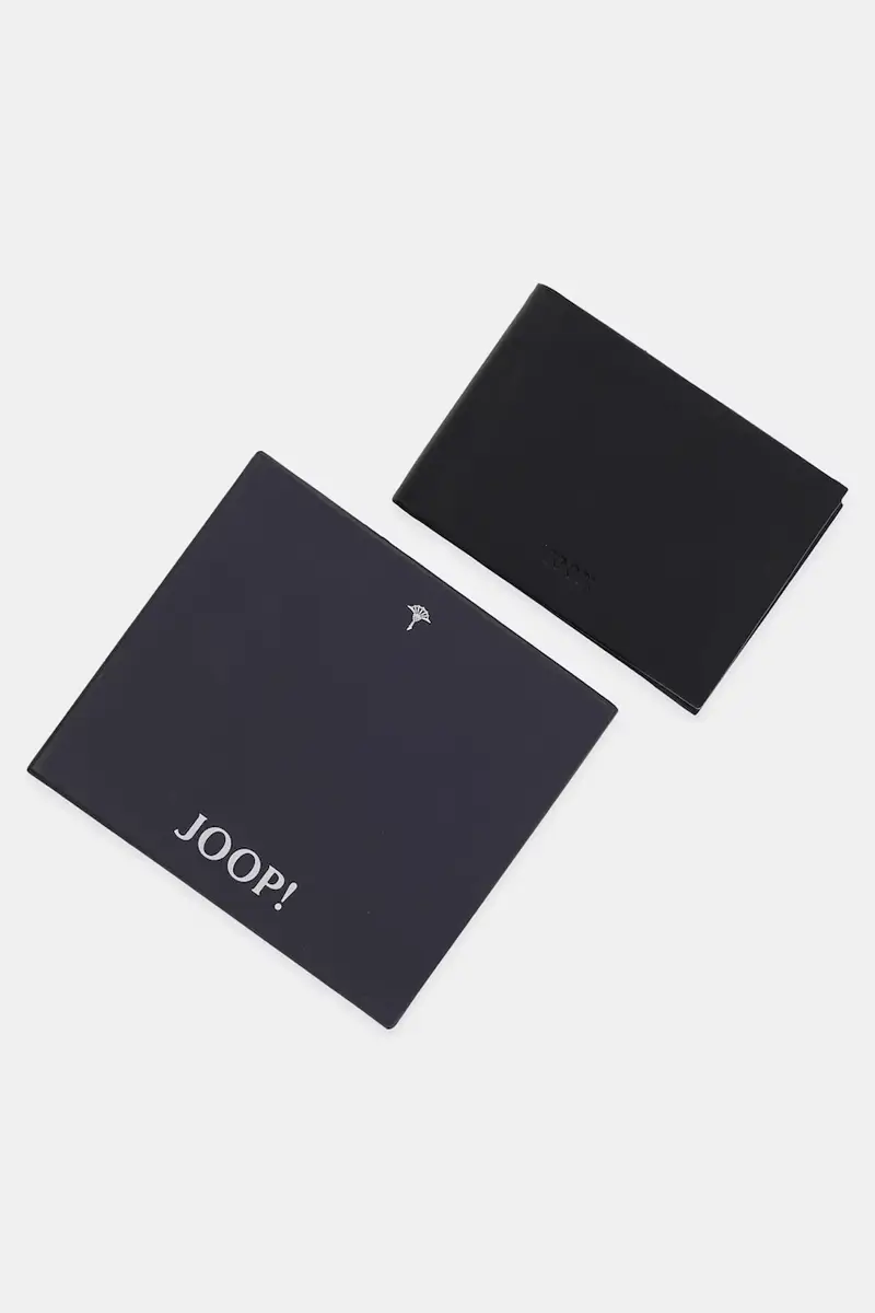 portafoglio in pelle Nero miniatura 5