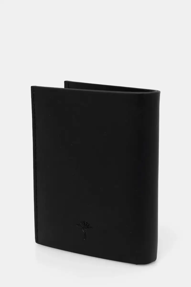 portafoglio in pelle Nero miniatura 2