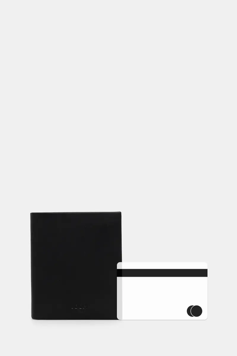 portafoglio in pelle Nero miniatura 5