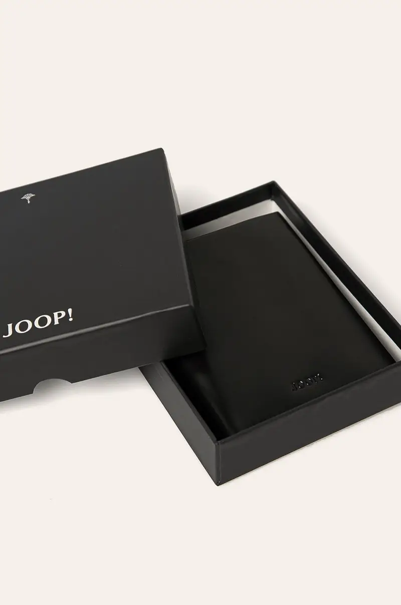 portafoglio in pelle Nero miniatura 5