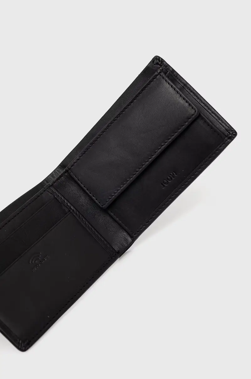 portafoglio in pelle uomo Nero miniatura 2