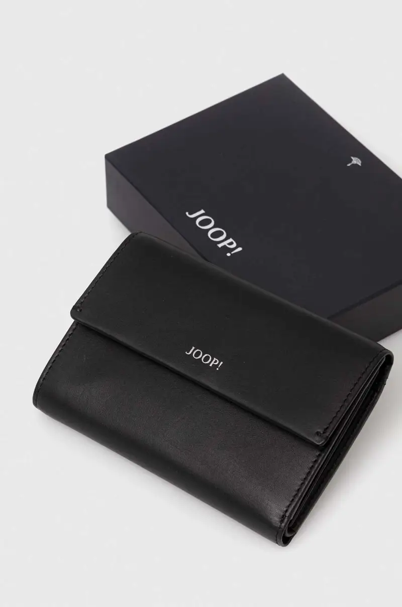 portafoglio in pelle uomo Nero miniatura 5