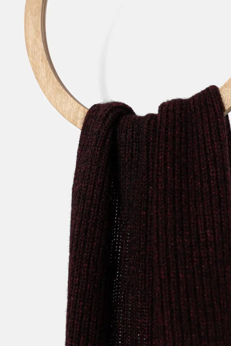 sciarpa in lana donna colore granata 30038492 miniatura 2