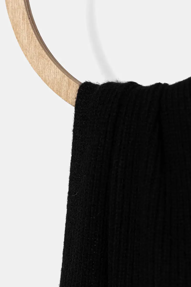 sciarpa in lana donna colore nero 30038492 miniatura 2