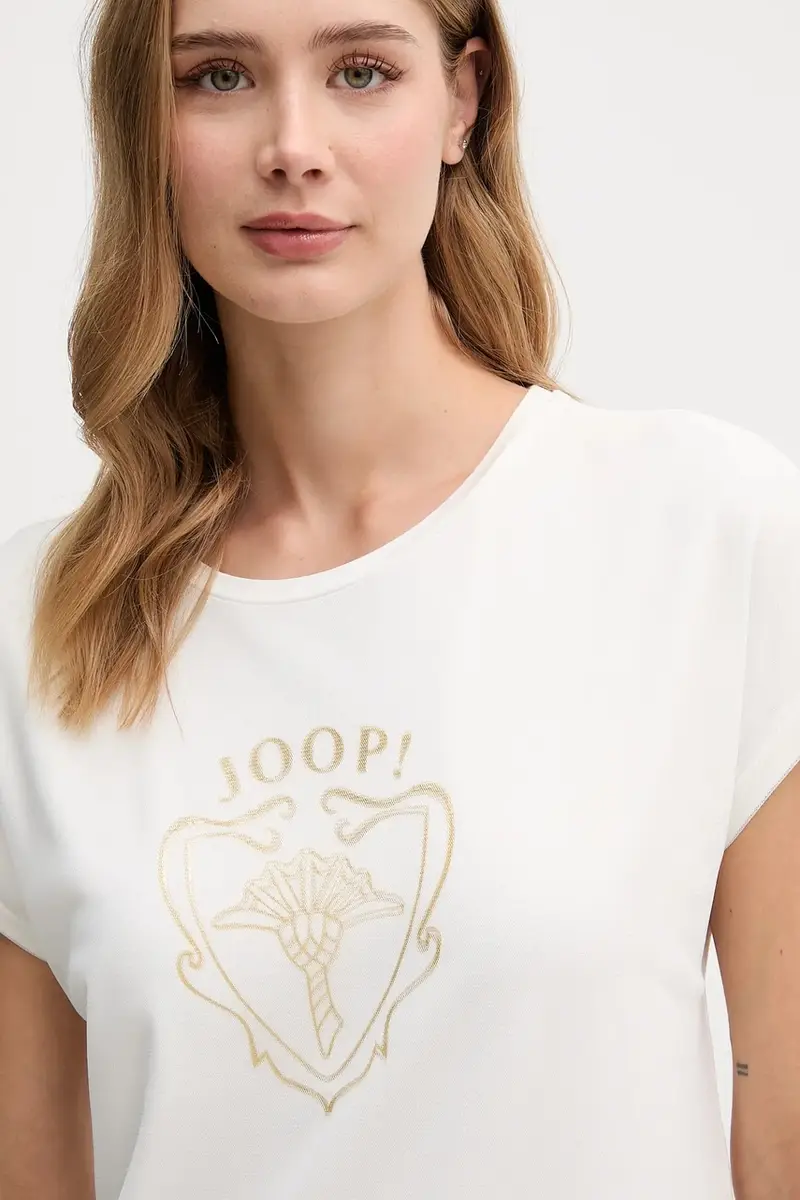 Joop! T-shirt Donna Beige 3572087 miniatura 4