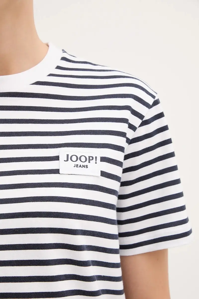 t-shirt in cotone colore blu navy 30046131 miniatura 5