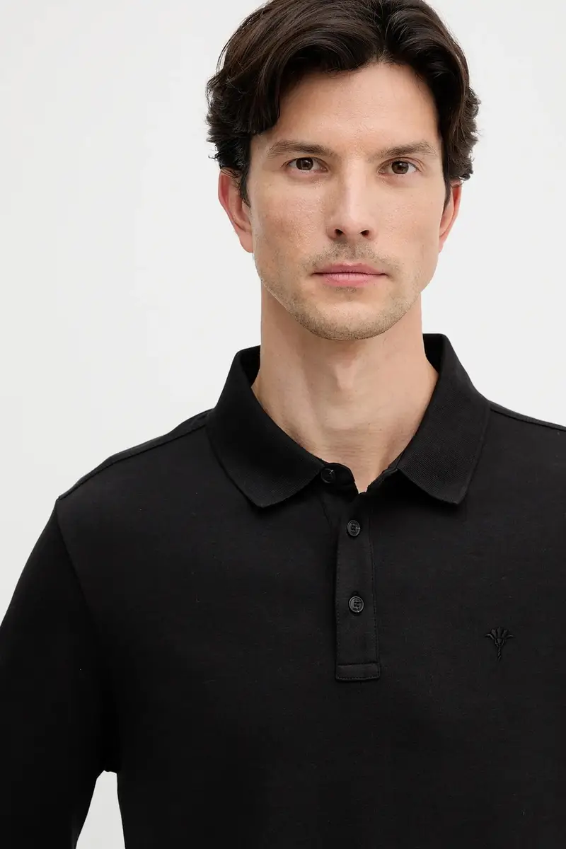 top a maniche lunghe in cotone colore nero 30047432 miniatura 4