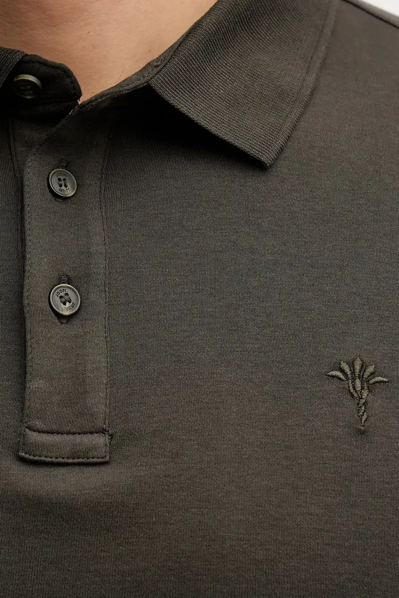 top a maniche lunghe in cotone colore verde 30047432 miniatura 5